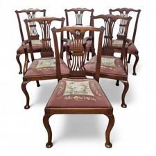 Antique style carved set of 6