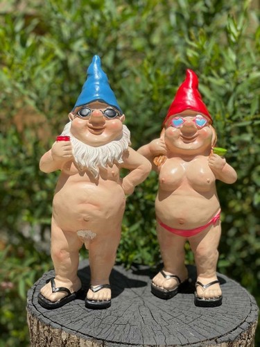 Garden gnomes naked - naked, nude