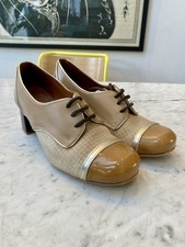 Mod shoes Lottie Italian Handmade Retro Vintage Heels. UK 6. Northern Soul. Skin
