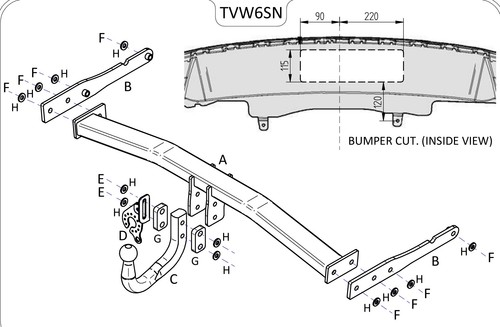 Towtrust swan neck - towtrust, automotive