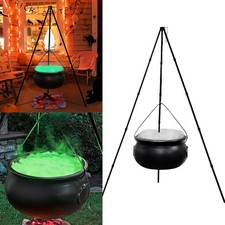 Large 51 Inch Witches Cauldron on Stand with Lights for Spooky Halloween