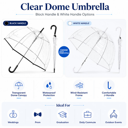 Clear dome umbrella - dome,