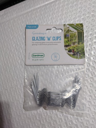 Greenhouse glazing clips - greenhouse,