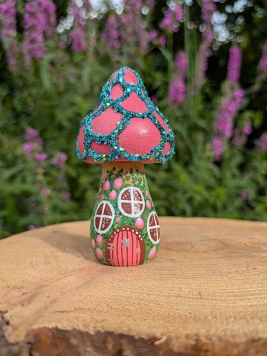 Whimsical mushroom fairy house - mushroom,