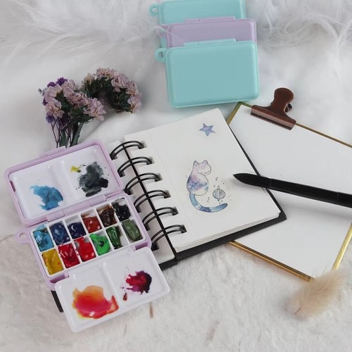 Watercolor paint palette - watercolor,