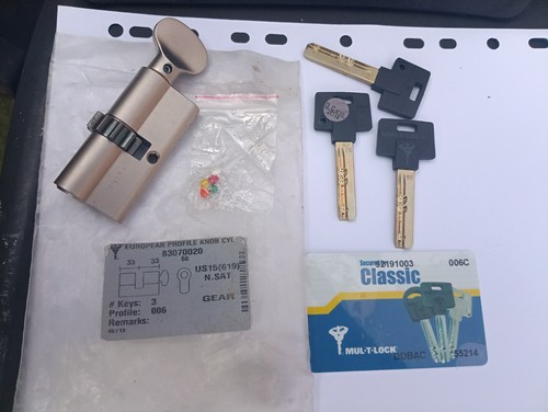 Knob euro cylinder mul - knob, mul-t-lock