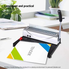 MAKEASY Binding Machine, 21-Hole, 450 Sheet, Paper Punch Binder with Starter Kit