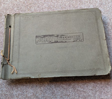 Old Antique Photo Album B&W