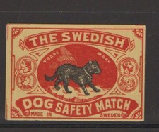MATCHBOX LABEL SWEDEN- The