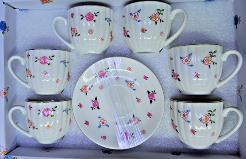 Vintage floral turkish tea - vintage,