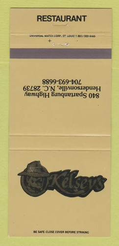Matchbook cover kelsey s - matchbook,