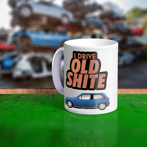 Large old shite mug gift - shite,