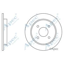2x Brake Discs Solid For Ford