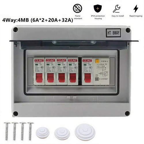230v consumer unit - box, 4