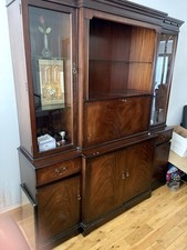 Mahogany display cabinet and - cabinet,