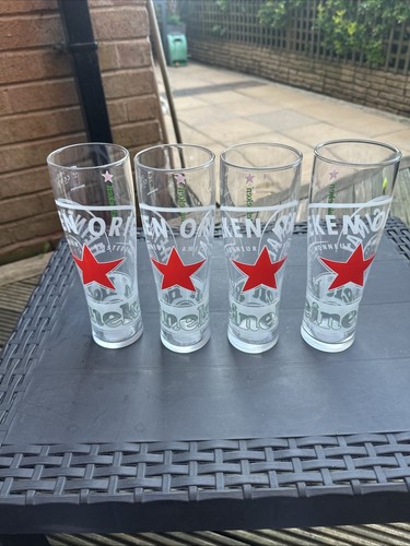 New heineken pint - new, glasses