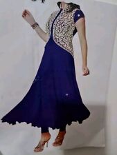 Navy Blue ANARKALI EMBROIDERED