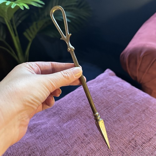 Antique brass roasting - antique, skewer
