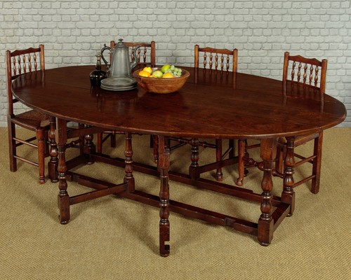 Large georgian style oak drop - georgian,