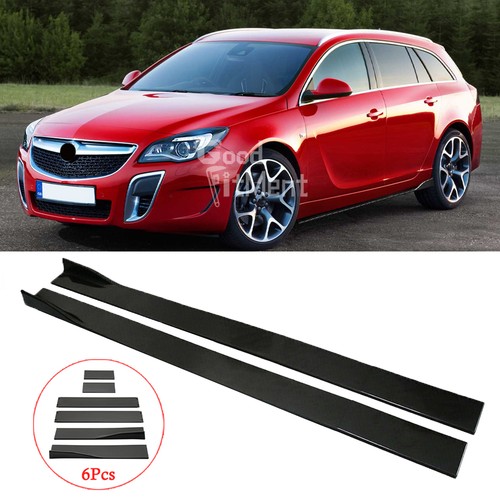 Glossy side skirts spoiler lip - side,