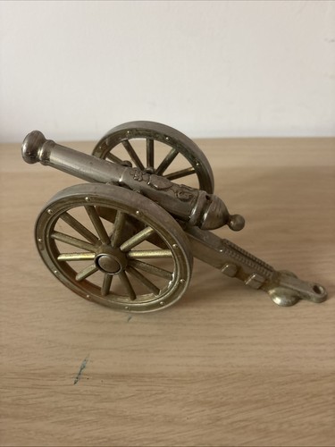 Vintage brass cannon - vintage, item