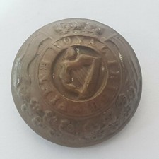 c19th Victorian 5th Fifth Royal Irish Lancers 21mm button Smith & Wright 
