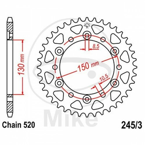 Crown teeth 520 - teeth, 727.39.98