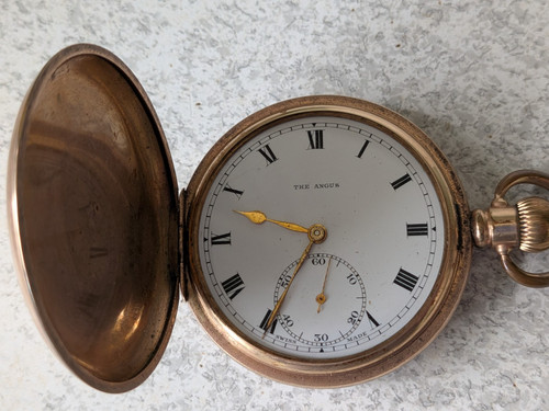 Antique hunter pocket watch - ,