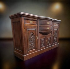 Antique Mahogany Carved Ornate