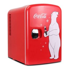 Coca Cola 4L Mini Fridge 6 Can Portable Cooler & Warmer in 5 Designs