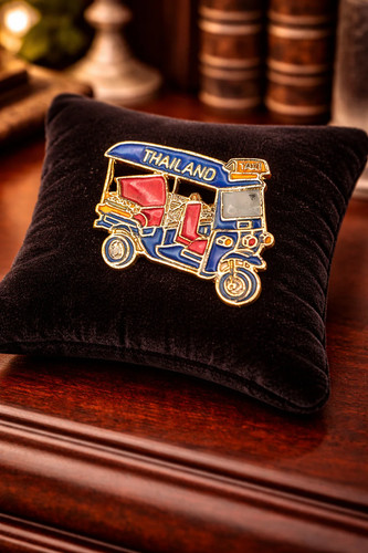 Thailand tuk brooch - thailand,