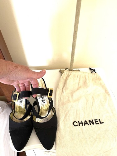 Vintage chanel black - vintage, shoes