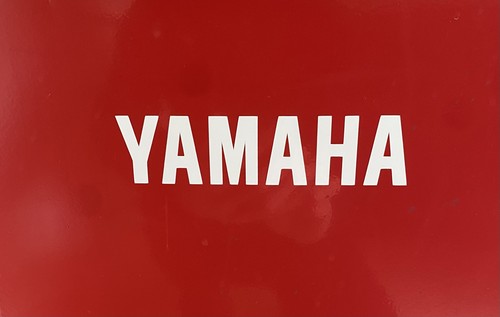 Two yamaha motorbike stickers - two,