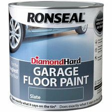 Ronseal Diamond Hard Garage Floor Paint 2.5L -5L Tough Slate / Red / Steel Blue