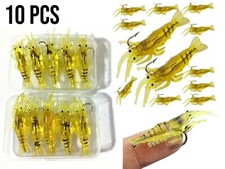 Sidewinder Sand eel Lure Bass Cod Pollock Jelly Lures 10 PCS shrimps fish cod