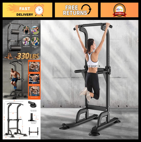 Adjustable power tower dip - tower,