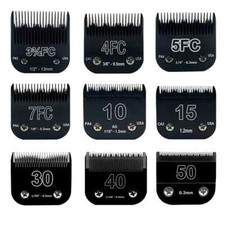 Pet Dog Grooming Clipper Stainless Steel Blades Set for Andis Oster A5 Wahl KM10