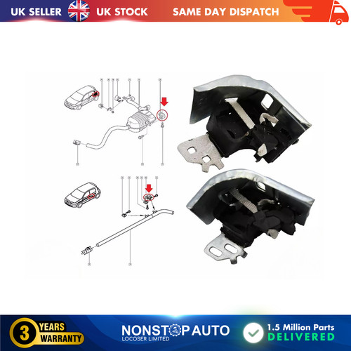 Exhaust rubber hanger mount - 2x,