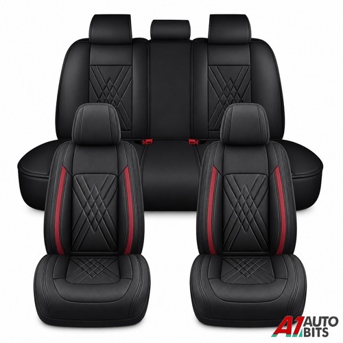 Deluxe black red leather - deluxe, pu
