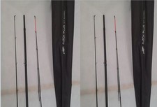 2 X Dinsmores 11 ft Twin Tip Barbel Rod Rods with Avon Top & Quiver tips Fishing