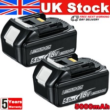 2Pack 5.0Ah LXT Li-Ion BL1830 Battery 18V Genuine For Makita BL1850 BL1860B UK