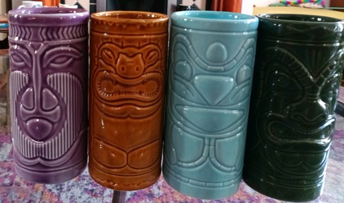 Tiki mug set ceramic - set,