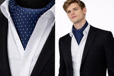 Cravat Men's Ascot Navy Blue