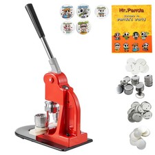 Button Maker Machine Badge Pin Machine 1.25" 32MM 500 Free Parts Press Kit