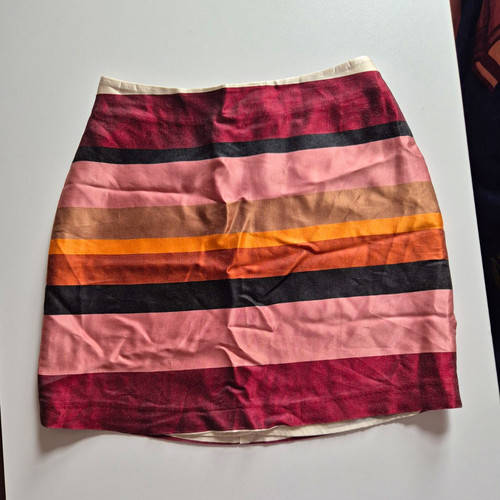 Striped satin high rise - striped,