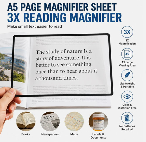 Page magnifier sheet 3x - page,