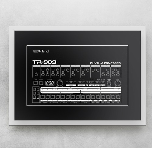 Roland 909 drum machine - tr-909,