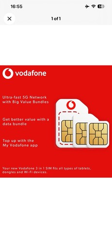 Vodafone sim card pay - vodafone, you