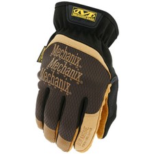 Mechanix Wear FastFit Leather Gloves Mens Multipurpose Carpentry Work Brown