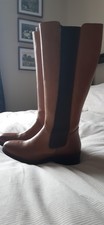 Aldo Brown Tan Chelsea Style Long Boot. UK size 5